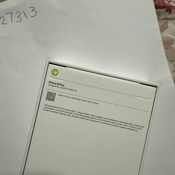 Apple iPhone 16 Plus - Unlocked, 256 GB, Black, A3082