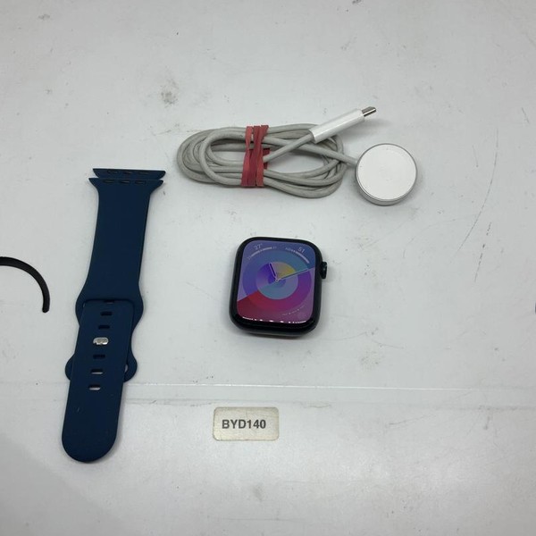 Apple Watch Series 7 45mm - Unlocked, Blue, A2477 - Cellular, Aluminum