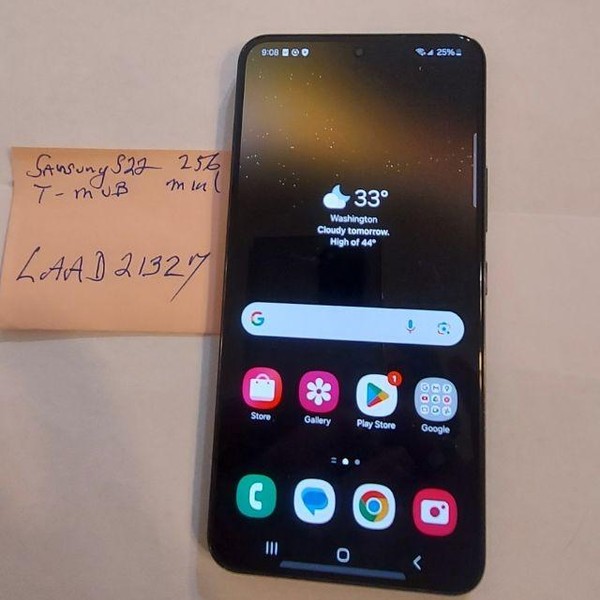 Samsung Galaxy S22 - T-Mobile, 256 GB, Black, 8 GB, SM-S901U