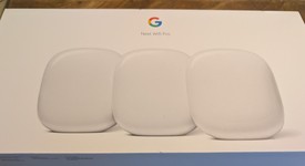 Good
													Google Nest Wifi Pro 6e Mesh Router - Snow, 3-Pack, photo 1 of 5