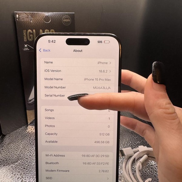 Apple iPhone 15 Pro Max - T-Mobile, 512 GB, Black, A2849