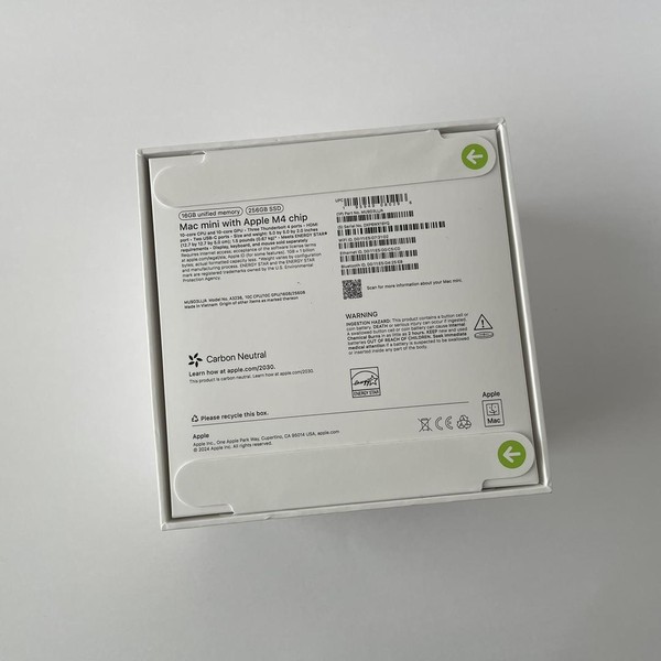 Mac Mini 2024 - 256 GB, 16 GB, Apple M4