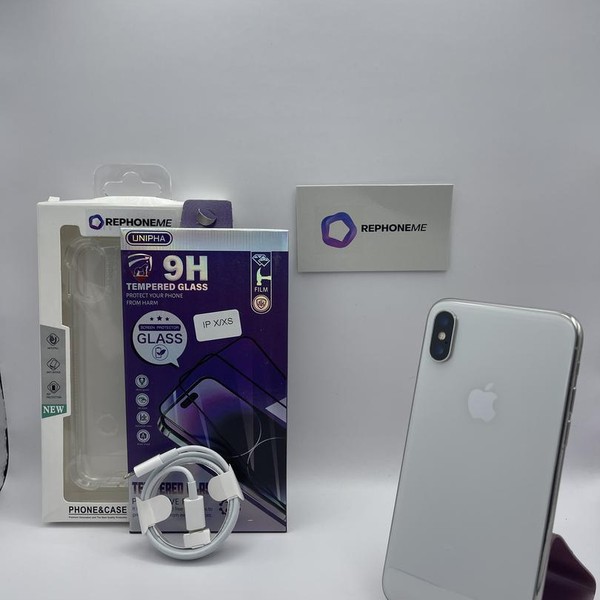 Apple iPhone X - Unlocked, 256 GB, Silver, A1901, GSM