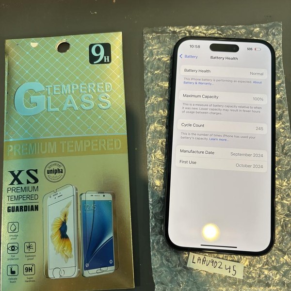 Apple iPhone 16 - Unlocked, Black, 512 GB, A3081