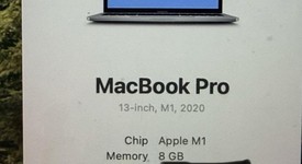 Good
													MacBook Pro 2020 - 13" - Apple M1, Silver, 256 GB, 8 GB, photo 1 of 6