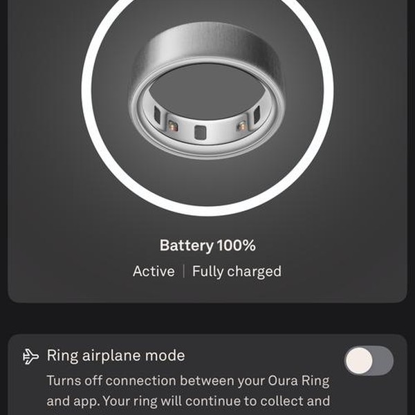 Oura Ring Gen 4 - Brushed Silver, Size 11