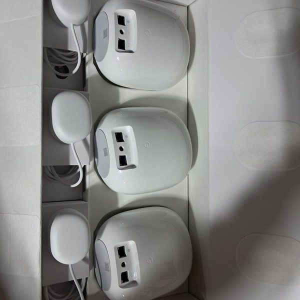 Google Nest Wifi Pro 6e Mesh Router - Snow, 3-Pack