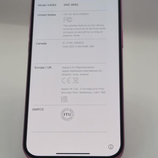 Apple iPhone 16 Plus - Unlocked, 128 GB, Pink, A3082