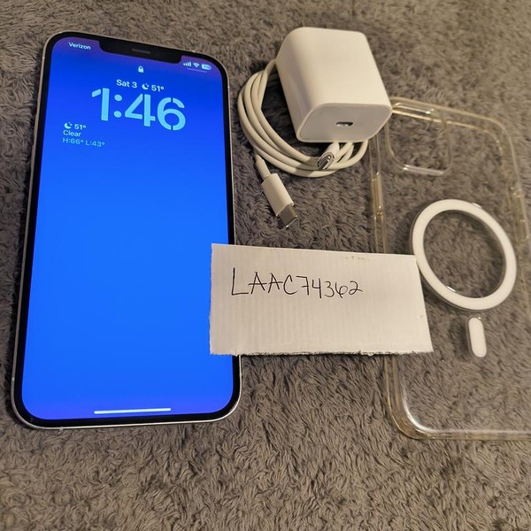 Apple iPhone 12 Pro Max - Unlocked, 256 GB, Silver, A2342