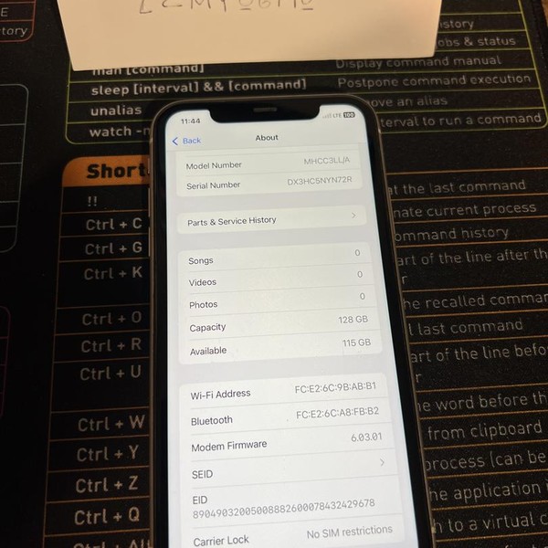 Apple iPhone 11 - Unlocked, 128 GB, White, A2111