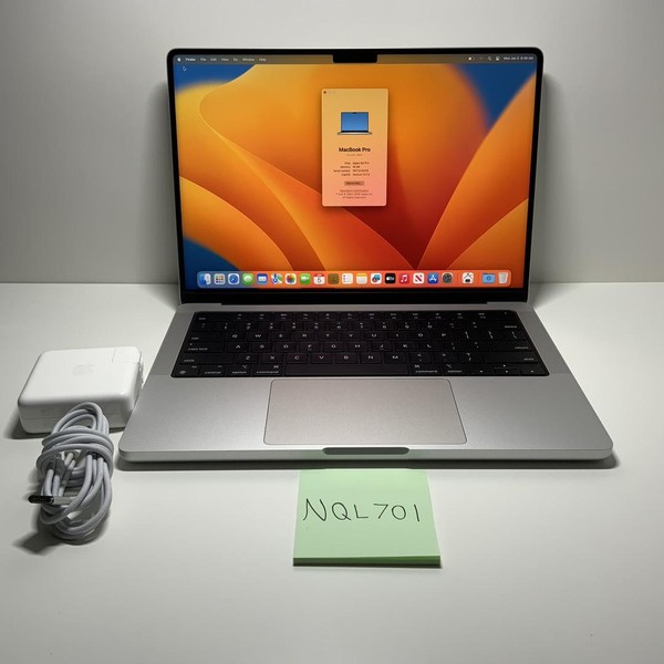 MacBook Pro 2023 - 14 inch - 512 GB, Silver, 16 GB, Apple M2 Pro 10-core