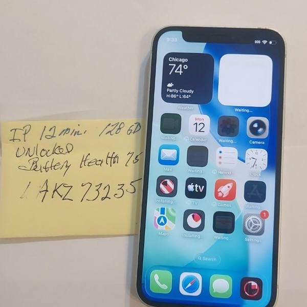 Apple iPhone 12 Mini - Unlocked Non-US, 128 GB, Green, A2398