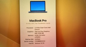 Good
													MacBook Pro 2017 (No Touch Bar) - 13" - I5, Gray, 128 GB, 8 GB, photo 2 of 13