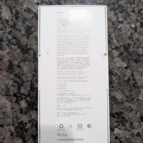 Google Pixel 6a - Unlocked, 128 GB, Charcoal, 6 GB, GX7AS