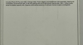 New
													Apple iPhone 16 Plus - T-Mobile, Black, 128 GB, A3082, photo 2 of 2