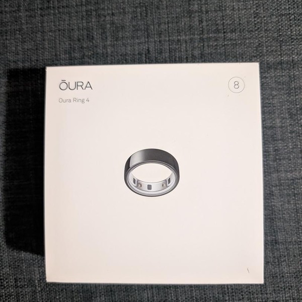 Oura Ring Gen 4 - Black, Size 8