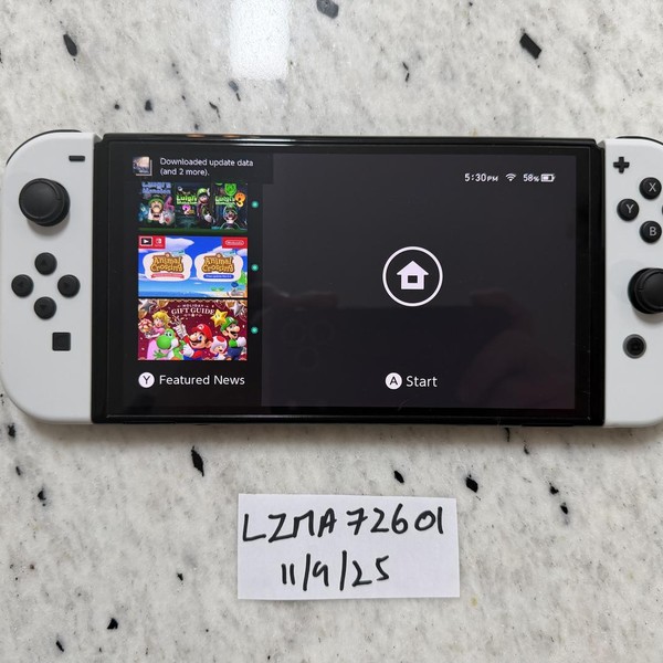Nintendo Switch - OLED - 64 GB, White