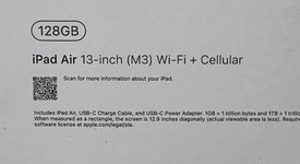 New
													Apple iPad Air 13" (M3) 2025 - Unlocked, Blue, 128 GB, photo 3 of 3