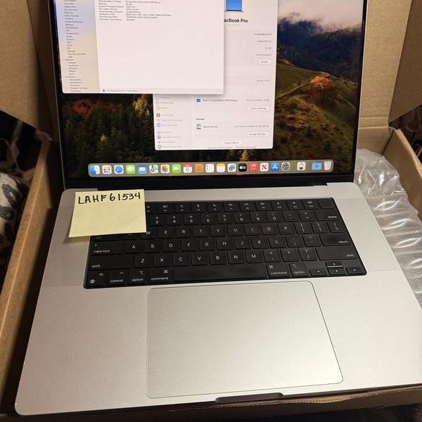 MacBook Pro 2021 - 16 inch - 512 GB, Silver, 32 GB, Apple M1 Pro 10-core