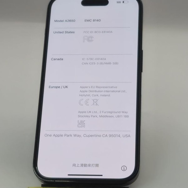 Apple iPhone 14 Pro - Unlocked, 128 GB, Black, A2650