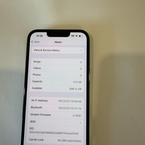 Apple iPhone 13 Pro - Unlocked, 512 GB, Sierra Blue, A2483