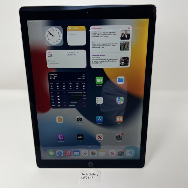 Apple iPad Pro 12.9 inch 1st Gen 2015 - Wi-Fi, 128 GB, Gray, A1584, 1st Gen 2015