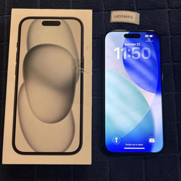 Apple iPhone 15 - Unlocked, 128 GB, Black, A2846