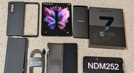 Good
													Samsung Galaxy Z Fold3 5G - AT&T, Black, 256 GB, 12 GB, SM-F926U, photo 1 of 14