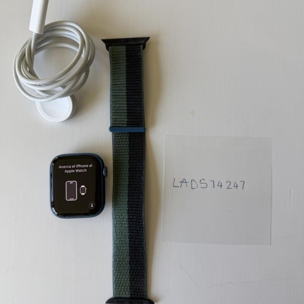 Apple Watch Series 7 45mm - Blue, A2474 - GPS, Aluminum