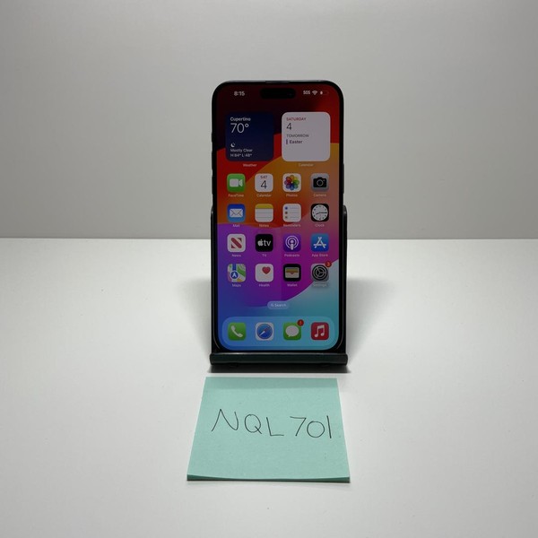 Apple iPhone 15 Pro Max - Unlocked, 256 GB, Blue, A2849