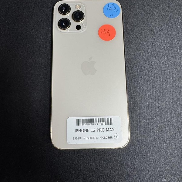 Apple iPhone 12 Pro Max - Unlocked, 256 GB, Gold, A2342