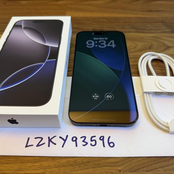 Apple iPhone 16 Pro Max - Unlocked, 256 GB, Black, A3084