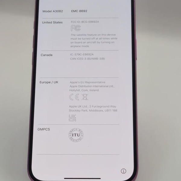 Apple iPhone 16 Plus - Verizon, Pink, 128 GB, A3082