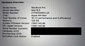 Mint
													MacBook Pro 2024 - 16" - Apple M4 Max 16-core, Space Black, 2 TB, 128 GB, photo 5 of 12