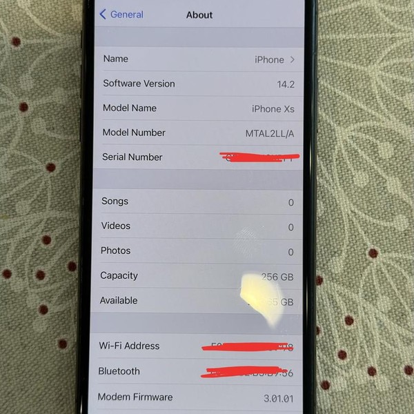 Apple iPhone Xs - Unlocked, 256 GB, Gray, A1920