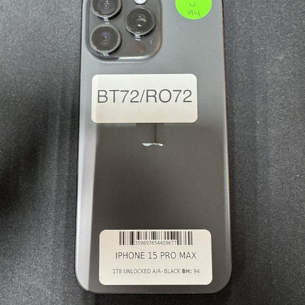 Apple iPhone 15 Pro Max - Unlocked, 1 TB, Black, A2849