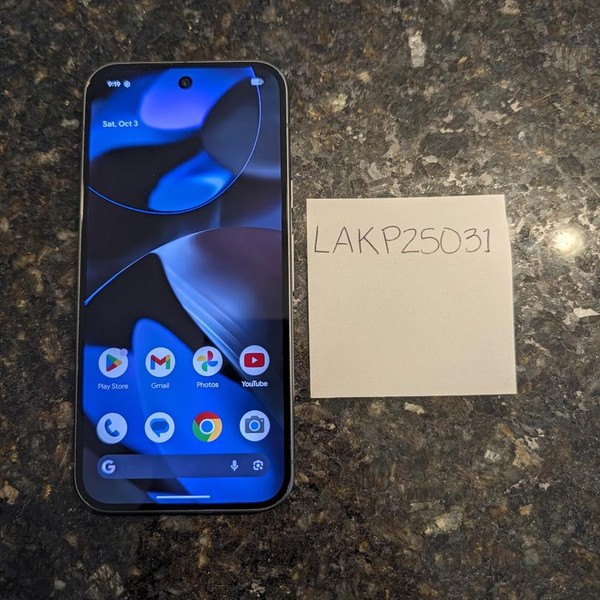 Google Pixel 9 - Unlocked, 128 GB, Obsidian, 12 GB, G2YBB