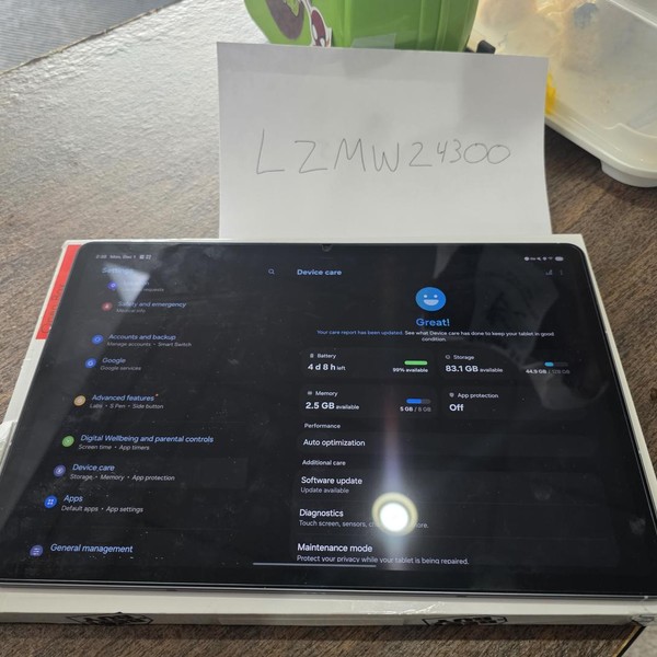 Samsung Galaxy Tab S10 FE+ Plus - Wi-Fi, 128 GB, Gray, 8 GB, SM-X620