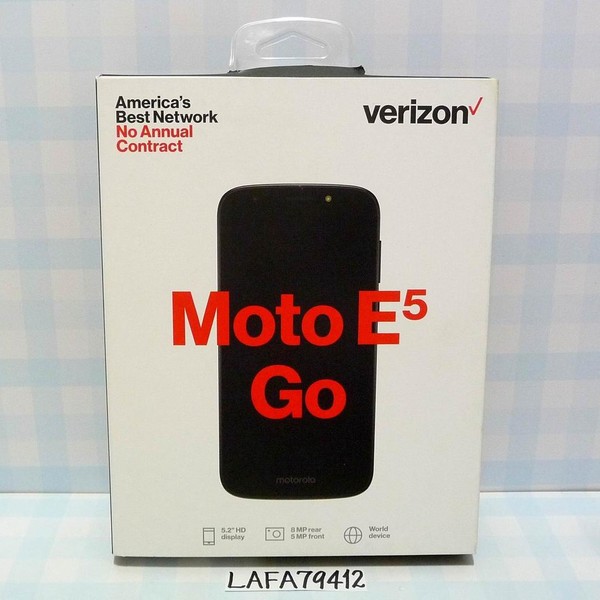 Motorola E5 Go - Verizon, 16 GB, Black, 1 GB
