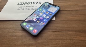 Fair
													Apple iPhone 12 - Unlocked, Black, 64 GB, A2172, photo 1 of 5