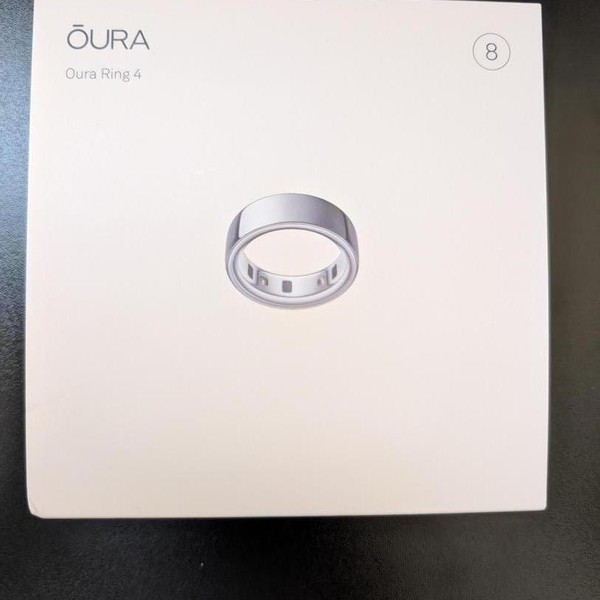Oura Ring Gen 4 - Silver, Size 8
