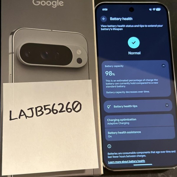 Google Pixel 9 Pro XL - Unlocked, 256 GB, Hazel, 16 GB, GGX8B