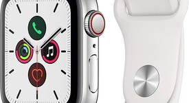 Mint
													Apple Watch Series 5 44mm - Unlocked, Silver, A2095 Cellular, Stainless Steel, photo 1 of 1