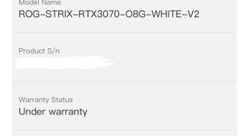 New
													Asus GeForce RTX 3070 - ROG-STRIX-RTX3070-O8G-WHITE, Strix White OC, photo 3 of 7