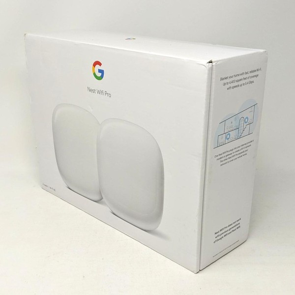 Google Nest Wifi Pro 6e Mesh Router - Snow, 2-Pack