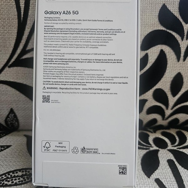 Samsung Galaxy A26 5G - Unlocked, 128 GB, Black
