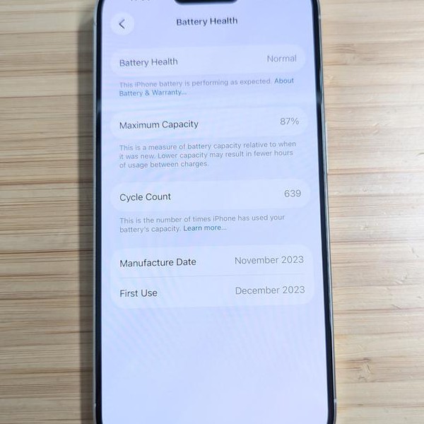 Apple iPhone 15 Pro - Unlocked, 128 GB, White, A2848