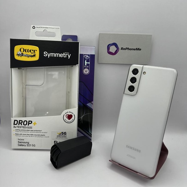 Samsung Galaxy S21 5G - Unlocked, 128 GB, White, 8 GB, SM-G991U1
