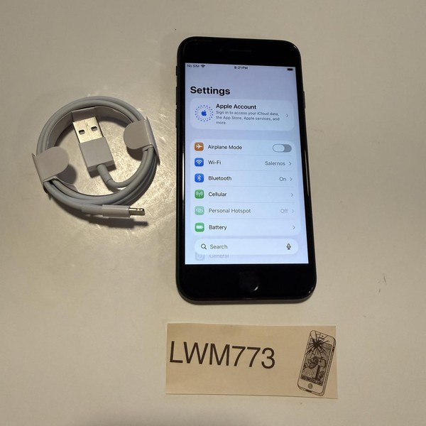 Apple iPhone SE 3rd Gen 2022 - Unlocked, 64 GB, Midnight, A2595