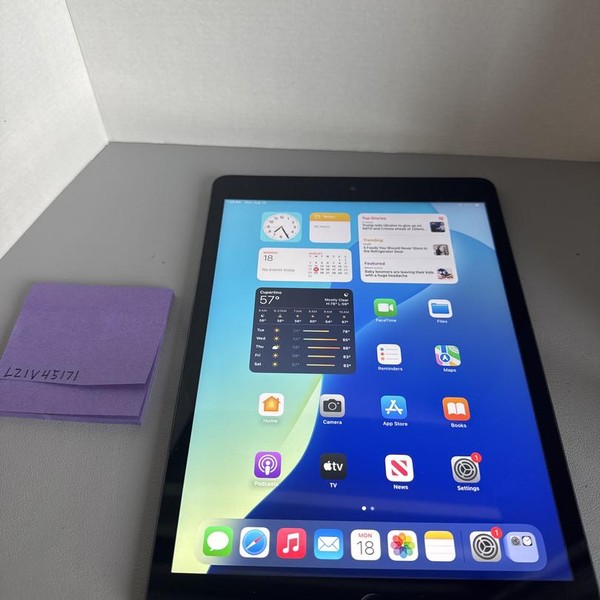 Apple iPad 9th Gen - Unlocked, 64 GB, Gray, A2603